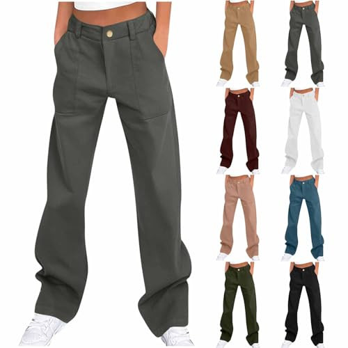 Women's Stretchy Wide Leg Cargo Pants