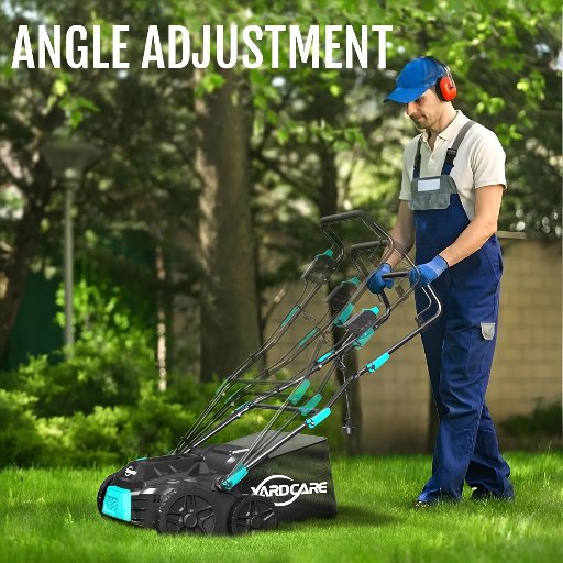 16-Inch 2-in-1 Lawn Dethatcher & Scarifier