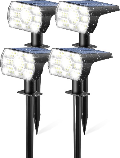 Kaxiida Solar Outdoor Waterproof Lights 4-Pack