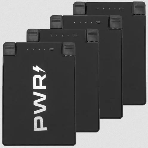 4-Pack: PWRcard 2500mAh Slim Power Banks