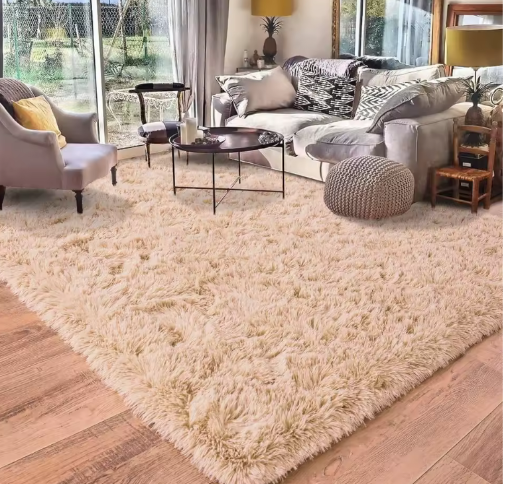 Camel Fluffy Soft Shaggy Non-Slip Rugs