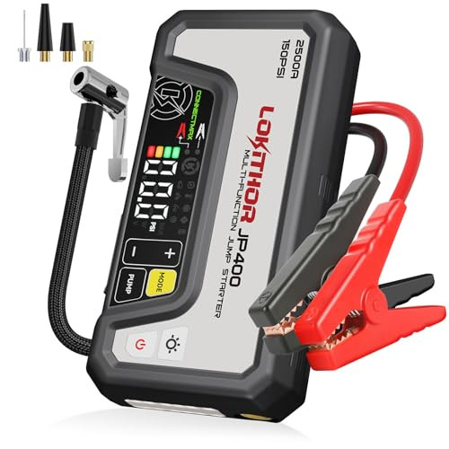 Lokithor JP400 Jump Starter with Air Compressor