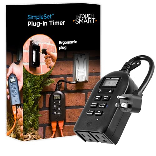 myTouchSmart Outdoor Plug-in Digital Timer