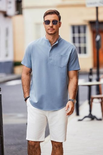 COOFANDY Mens Henley Shirts