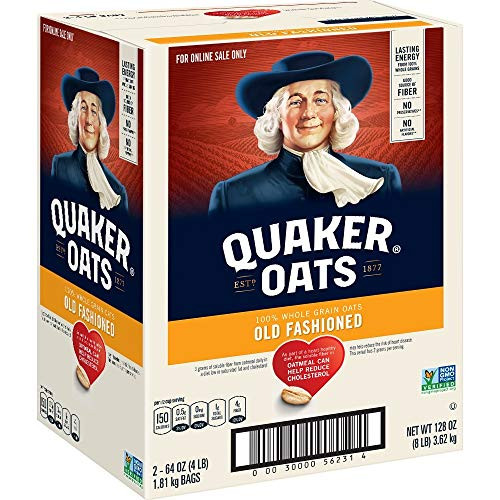 Quaker Old Fashioned Rolled Oats 2-Pack, 4 Lbs.