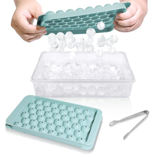 WIBIMEN Ice Cube Tray with Lid and Bin