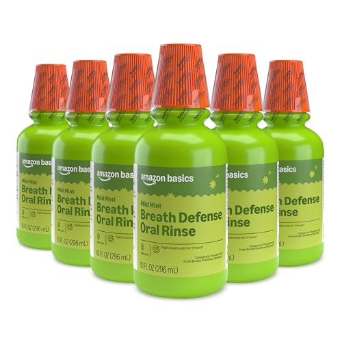 Amazon Basics Breath Defense Oral Rinse Mild Mint 6-Pack 10-Oz Deal