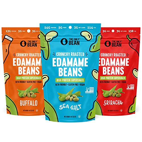 3-Pack 4-Oz The Only Bean Crunchy Roasted Edamame Beans