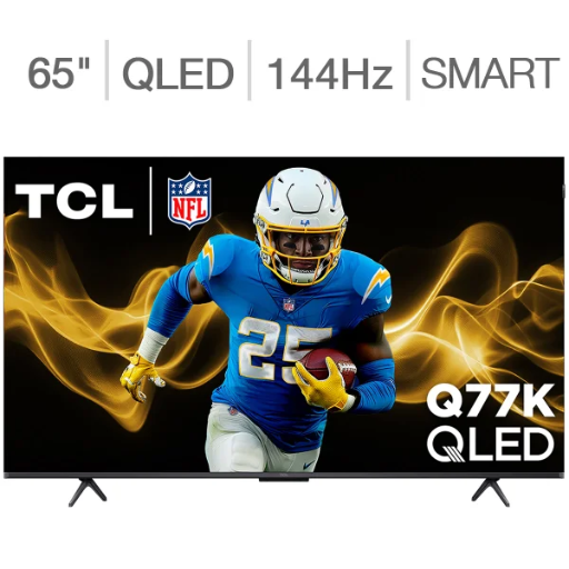 TCL 65-inch Q77 Series 4K UHD QLED Smart TV with 5-Year Warranty