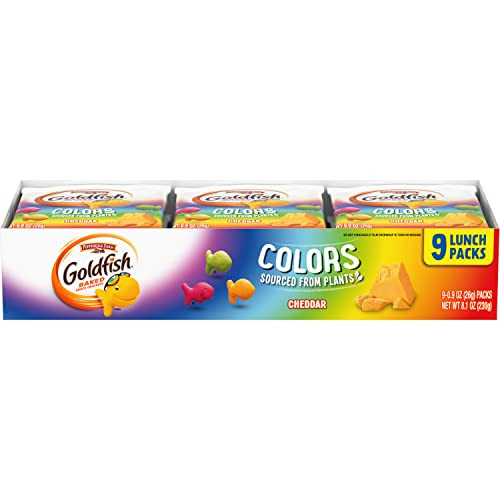Goldfish Colors Cheddar Crackers 9-Pack