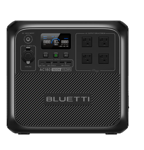 BLUETTI AC180 Solar Portable Power Station