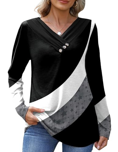 HOTOUCH Womens Fall Tunics Tops