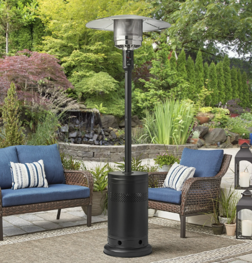 Mainstays 48,000 BTU Propane Gas Outdoor Freestanding Metal Patio Heater