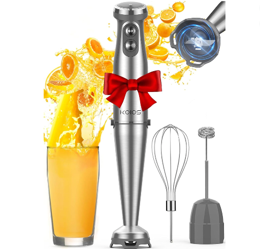 KOIOS Immersion Blender with Turbo Mode and Milk Frother