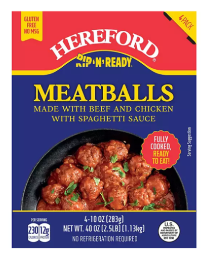 Hereford Meatballs With Spaghetti Sauce