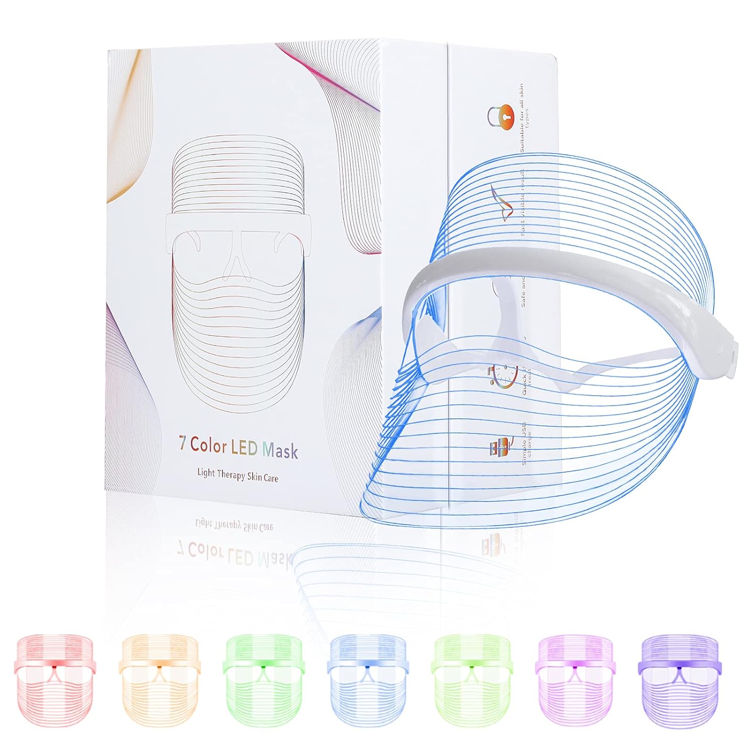 7 Colors LED Light Therapy Mask