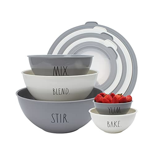 Rae Dunn Mixing Bowls with Lids