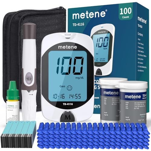 Metene Blood Glucose Monitor Kit