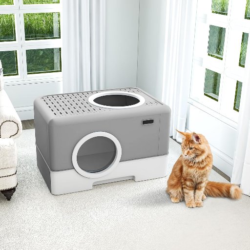 DWVO Enclosed Cat Litter Box