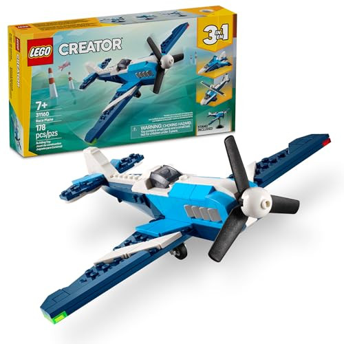 LEGO Creator 3 in 1 Aircraft Race Plane Toy, 178 Pcs.