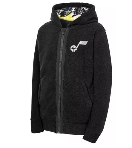 Nike Youth Utah Jazz Keyline Full Zip Sherpa Hoodie