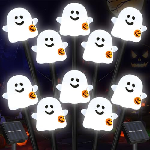 Solar Halloween Ghost Pathway Lights