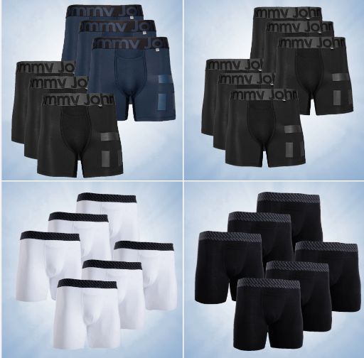 Tommy John Boxer Briefs & Trunks 6-Pack 