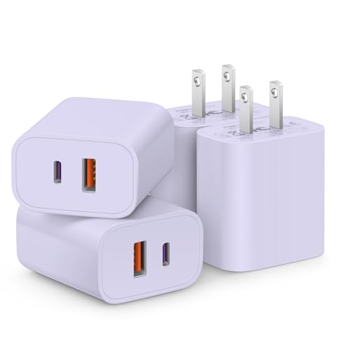 USB C Charger Block Fast Charging Multiport Adapter 4-Pack