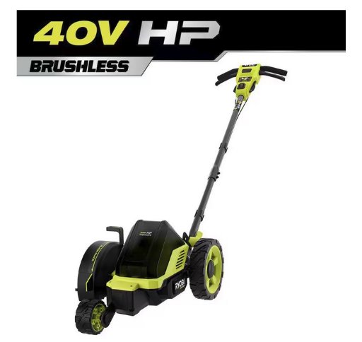 RYOBI 40V HP Brushless 9" Cordless Edger w/ 4 Ah Battery & Charger