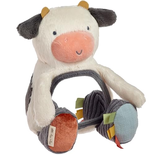 Itzy Ritzy Sensory Tummy Time Toy Mirror, Cow