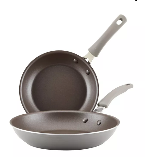 Rachael Ray Cook + Create Aluminum Nonstick Frying Pan Set
