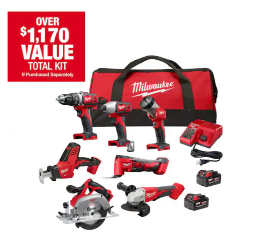 Milwaukee M18 Cordless Combo Kit 7-Tool