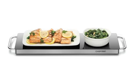 Chefman Electric Warming Plate with Stainless Steel Frame