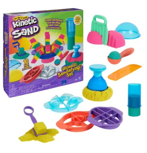 Kinetic Sand Ultimate Sandisfying Set with 10 Molds & Tools