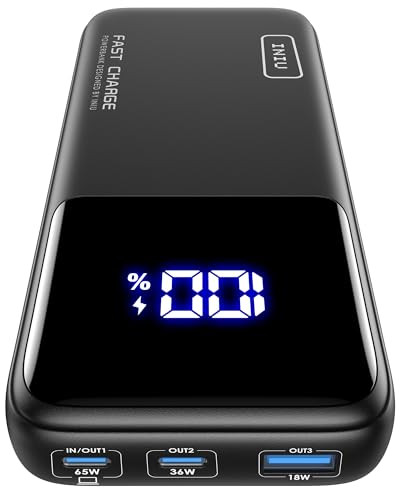 INIU Power Bank 20000mAh 65W Compact