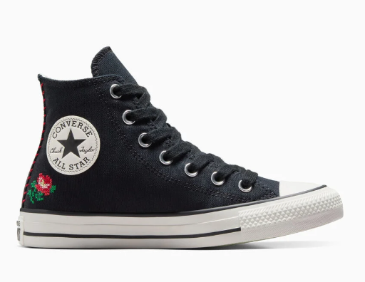 Chuck Taylor All Star Rose Cross Stitch Shoes