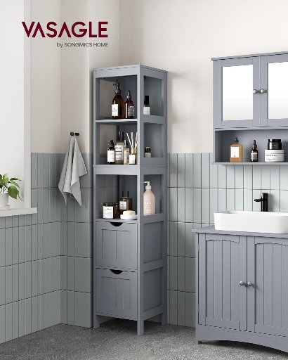 VASAGLE Bathroom Floor Cabinet