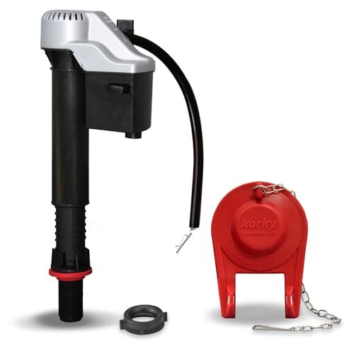Korky QuietFILL Platinum Universal Toilet Fill Valve & 2" Flapper Kit Deal