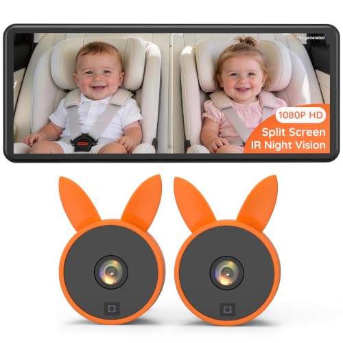 Babyvue BV3PRO 7.2" 1080P Dual Car Camera Baby Monitor