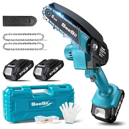 Seesii Mini Cordless Electric Hand Chainsaw