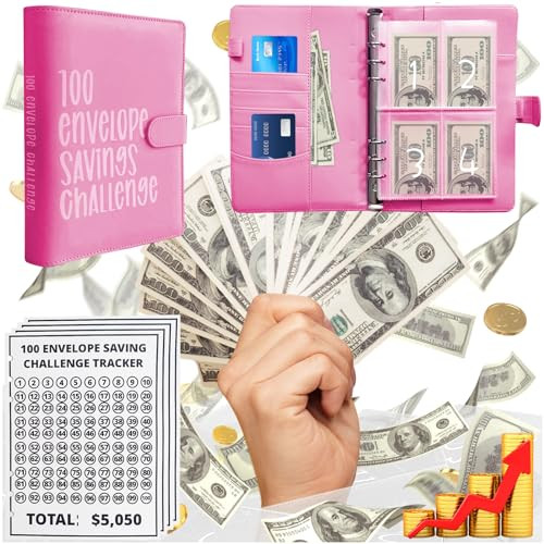 Nooydio 100 Envelopes Money Saving Challenge Book