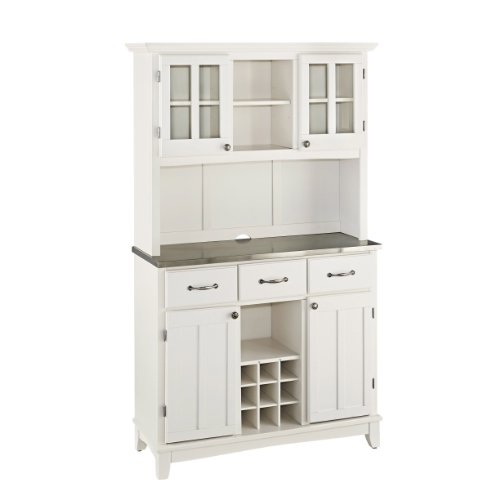 Homestyles Buffet of Buffets Server with Hutch (White)
