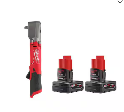 Milwaukee M12 FUEL Right Angle Impact Wrench with Battery Pack