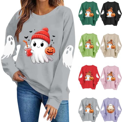 Halloween Ghost Pumpkin Sweatshirt  
