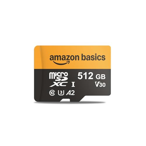 Amazon Basics 512GB microSDXC Card with Adapter