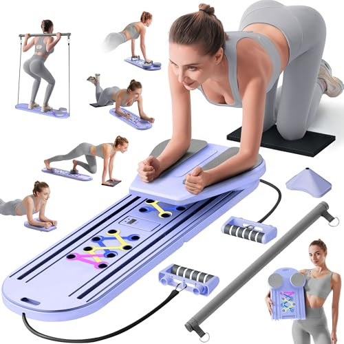 Multifunctional pilates reformer set for home workout