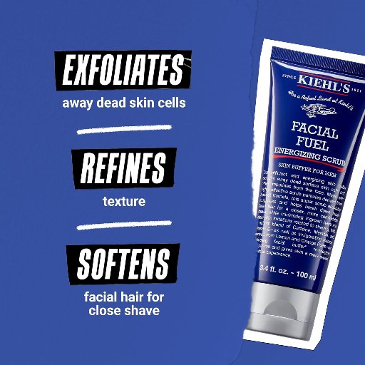 Kiehl's Facial Fuel Exfoliating Face Scrub For Men