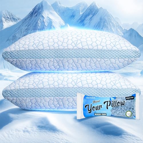 QUTOOL Double Sided Cooling Pillows - 2 Set Deal