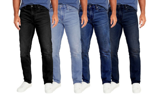 Men's Flex-Stretch Slim Straight Jeans