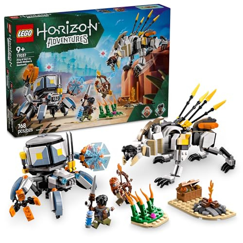 LEGO Horizon Adventures Aloy & Varl vs. Shell-Walker & Sawtooth Building Set
